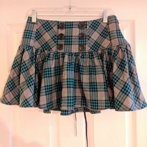 Blue and Grey stripped skirt